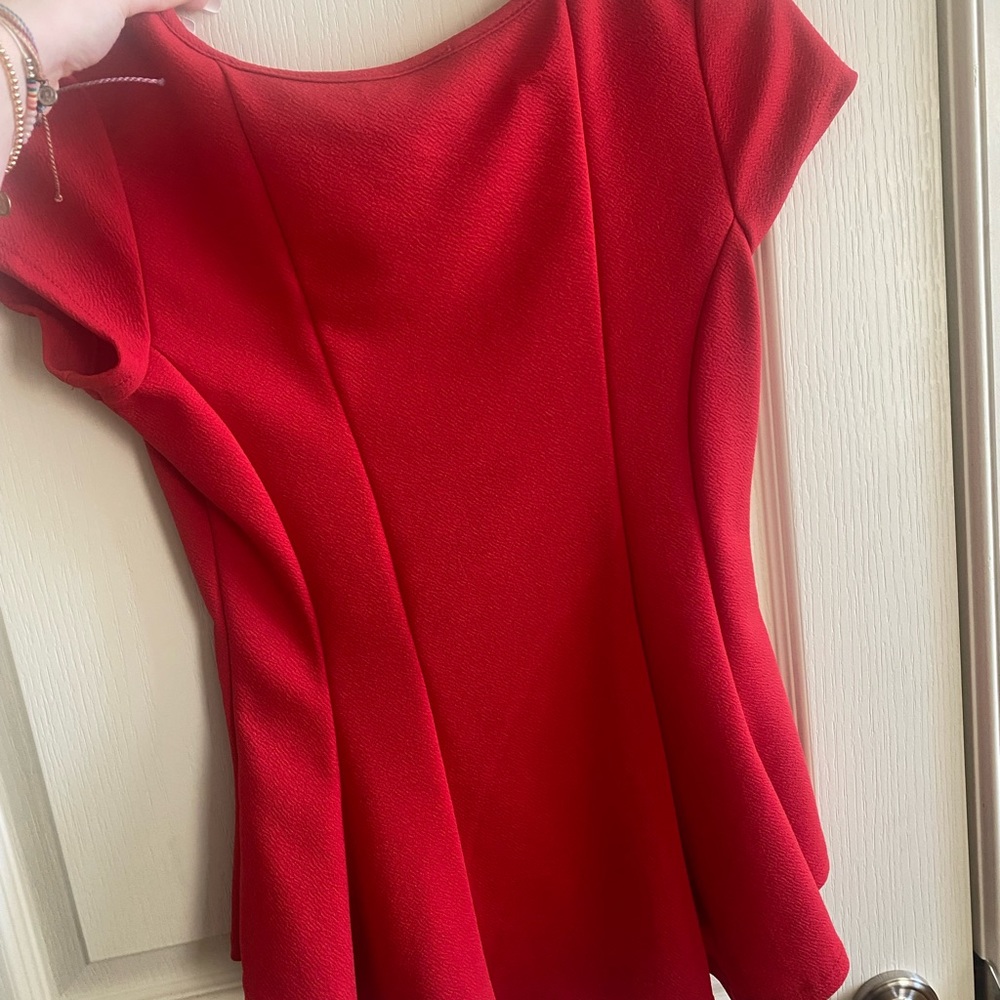 cute red mary jane top lightly worn great condition
